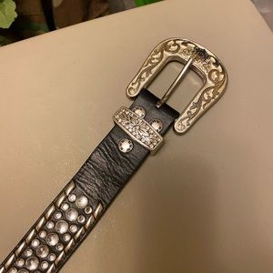 Black bling belt size medium